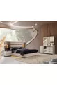 Camera da letto EMİR con base e LED in MDF