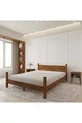 Set Letto Mirage Modello Noce in Legno di Pino con Due Comodini