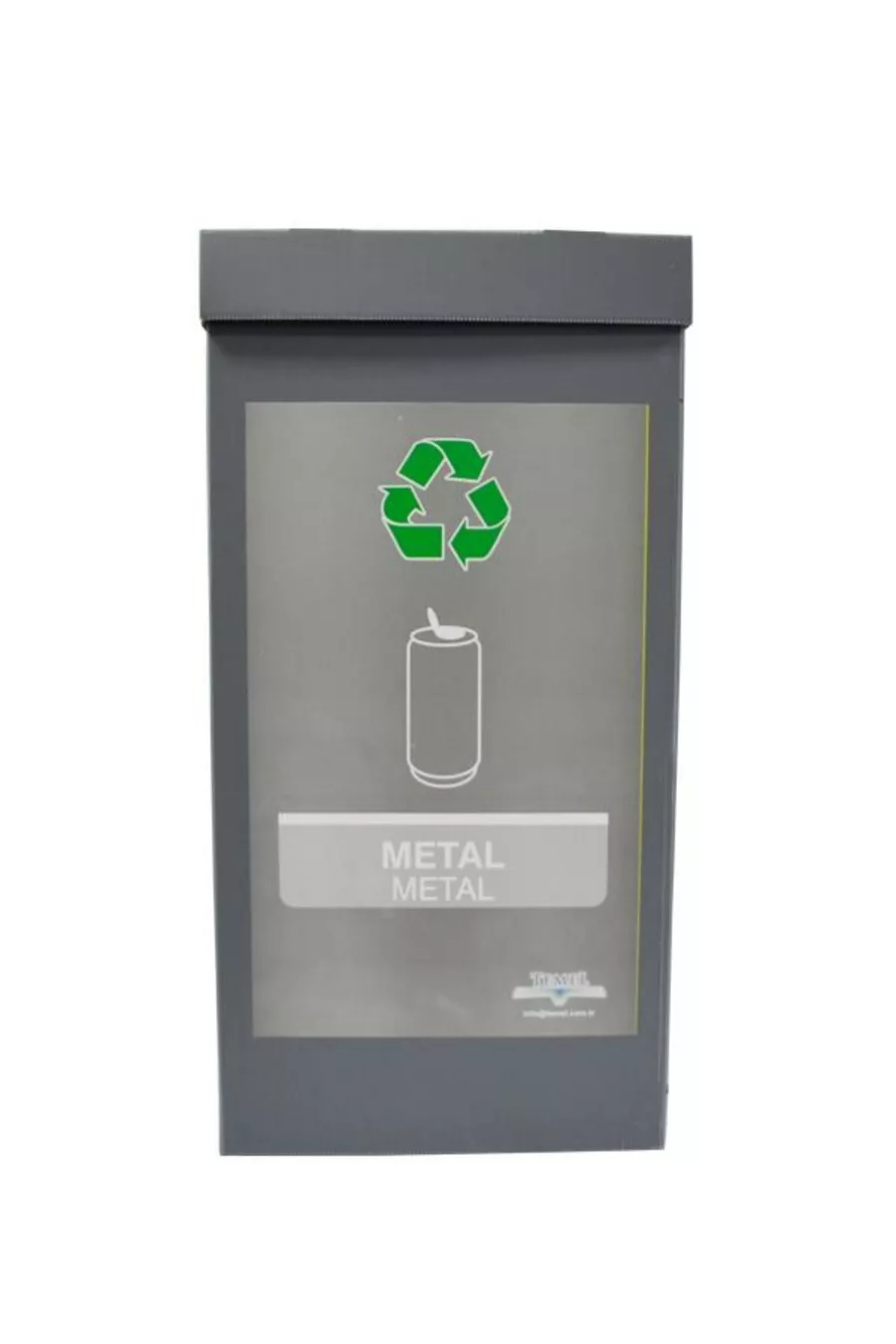 Recycling Bin - Zero Waste Bin Gray (METAL)