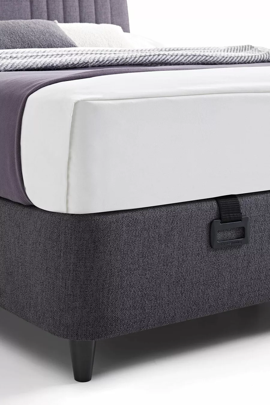 Canto Baza, Testata Silver Matrimoniale Set da 2 - Antracite,