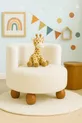 Teddy Soft Plush Fabric Comfortable Kids' Chair Cream Color Reading & Relaxing Chair