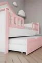 % Materiale MDF Letto Montessori per Bambini con Baldacchino, Rosa