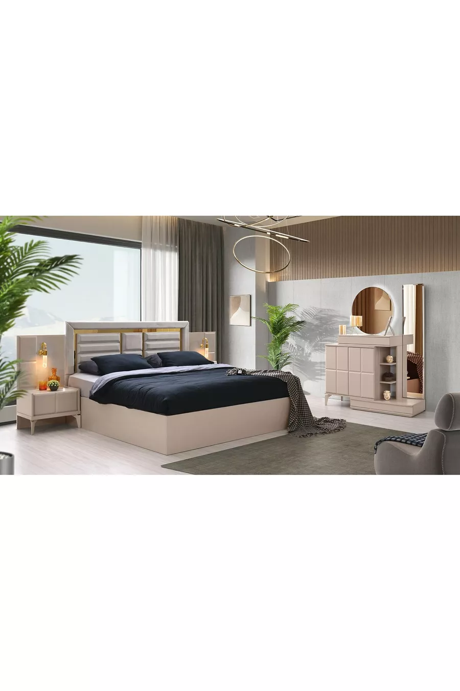ENSEMBLE DE CHAMBRE À COUCHER BERLIN MDF