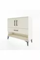 Commode Arges 2 étagères, 1 tiroir, 2 portes, Pierre de lune-Pierres de lune