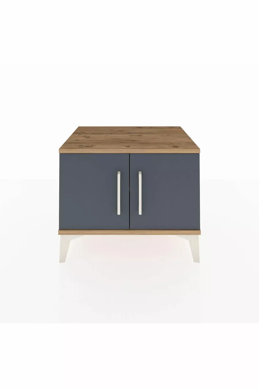 Commode Hyperion avec une étagère et 2 portes, Pin-Anthracite