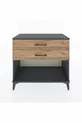 Commode Hyperion 2 tiroirs Anthracite-Sapin