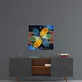 La Peinture sur Verre de Fleurs Colorées