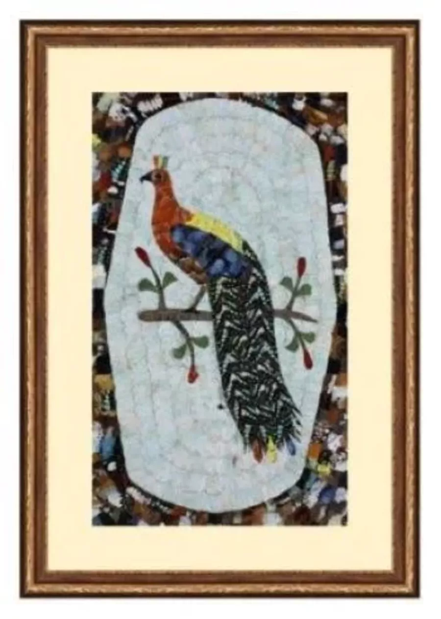Peinture du motif d'oiseau Taus