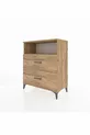 Hyperion Dresser Single Shelf 2-Drawer Pine-Pine