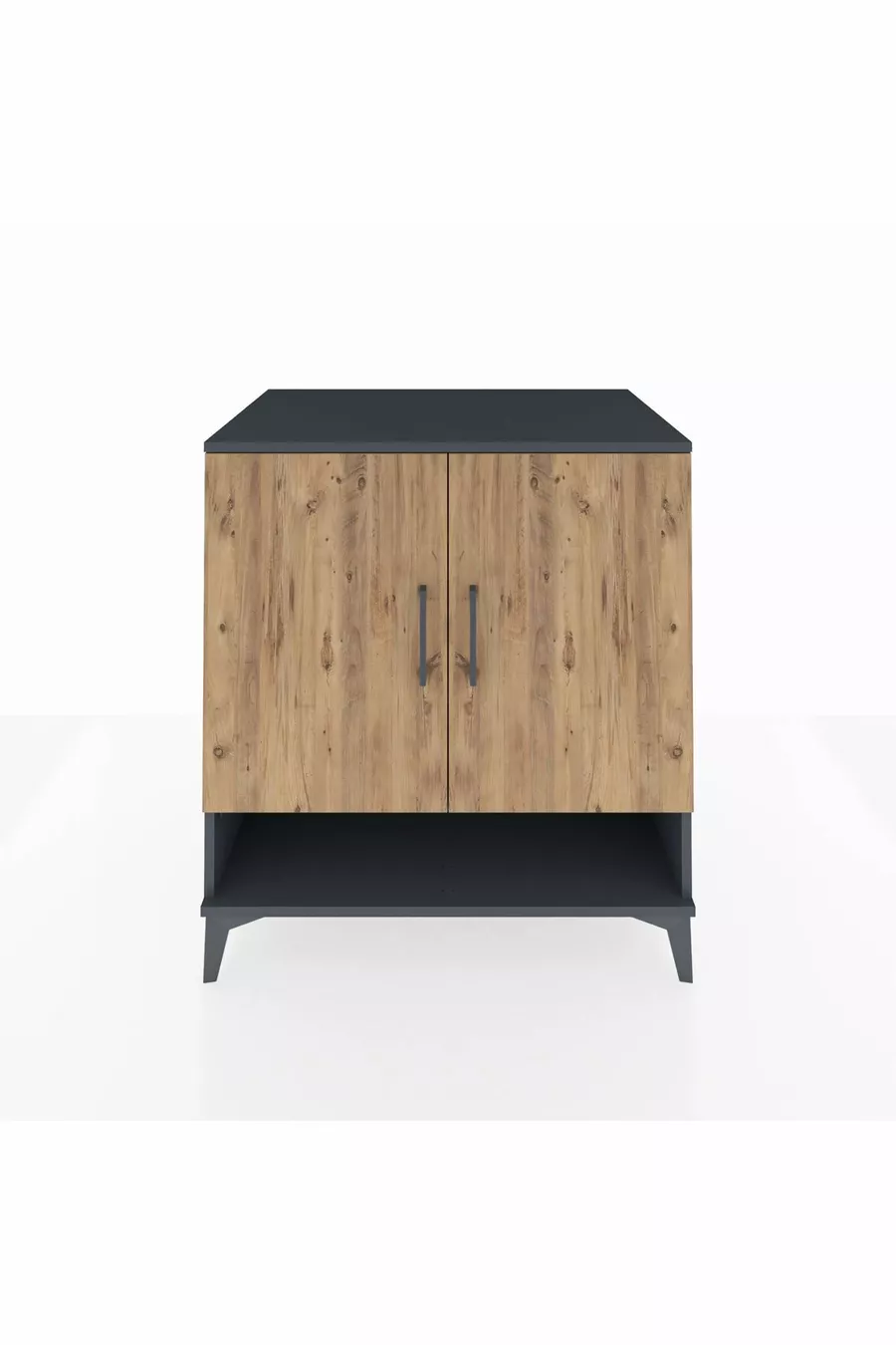 Kronos Dressoir 3 Planken 2 Deuren Antraciet-Groen