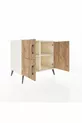Kronos Dressoir 2 Planken 3 Deuren Opaaldennen/Opaal