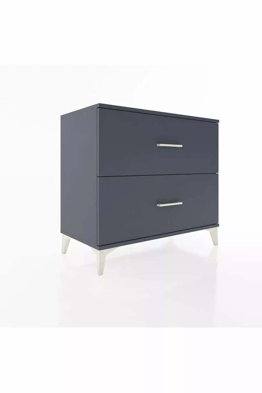 Commode Hyperion 2 tiroirs Anthracite-Anthracite
