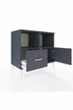 Hyperion Dresser with 2 Shelves, 1 Drawer, and 1 Door Anthracite-Anthracite