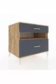 Kronos Dresser Single Shelf 2 Drawers Pine-Anthracite