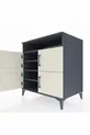 Kronos Dresser 4 Shelves 4 Doors Anthracite-Sandstone