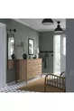 Commode à 8 tiroirs, gris-brun, cm