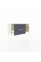 Commode Arges à une étagère et un tiroir Mousse de merin/Pin Anthracite