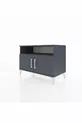 Hyperion Kommode mit 2 Regalen und 2 Türen, Anthrazit-Anthrazit