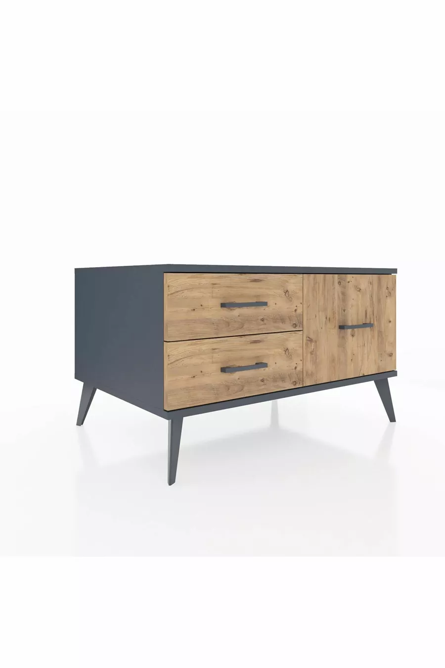 Kronos Dresser 3-Shelf Anthracite-Anthracite/Pine