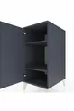 Table de chevet Kronos avec 2 étagères et 1 porte Anthracite-Anthracite