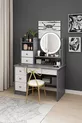 Coiffeuse moderne avec miroir et éclairage LED en MDF de qualité premium de 1ère classe (G)