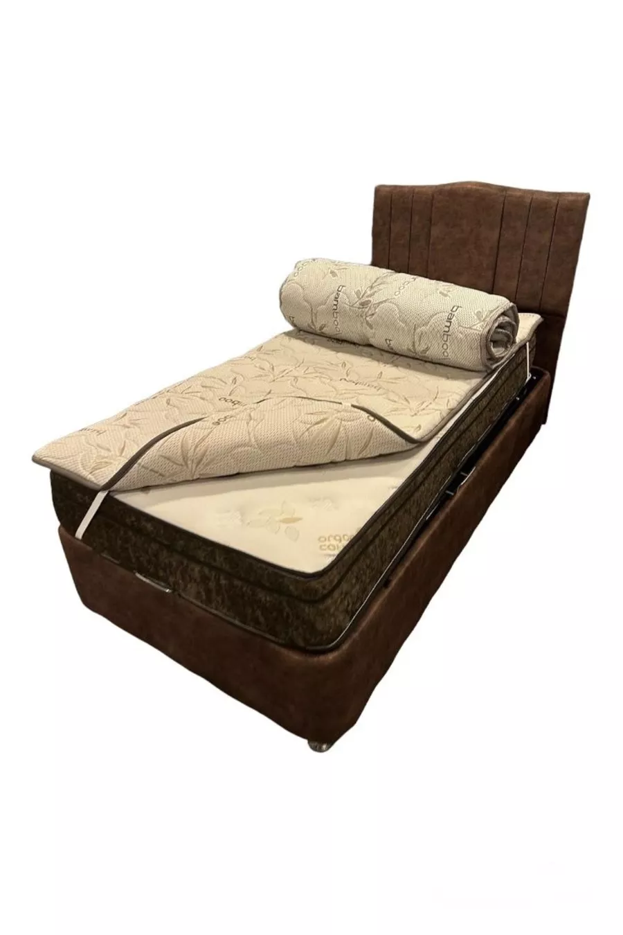 Matelas Pad en Bambou Orthopédique Complet, Surmatelas, Matelas Pliable