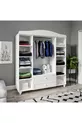 Romantische 4-Deurs, 2-Lade, Avant-garde Kast/kleerkast (% MDF)