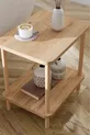 Table d'appoint latérale à 2 étagères avec large porte-journaux, bibliothèque, support pour fleurs, table de chevet, table de chevet polyvalente