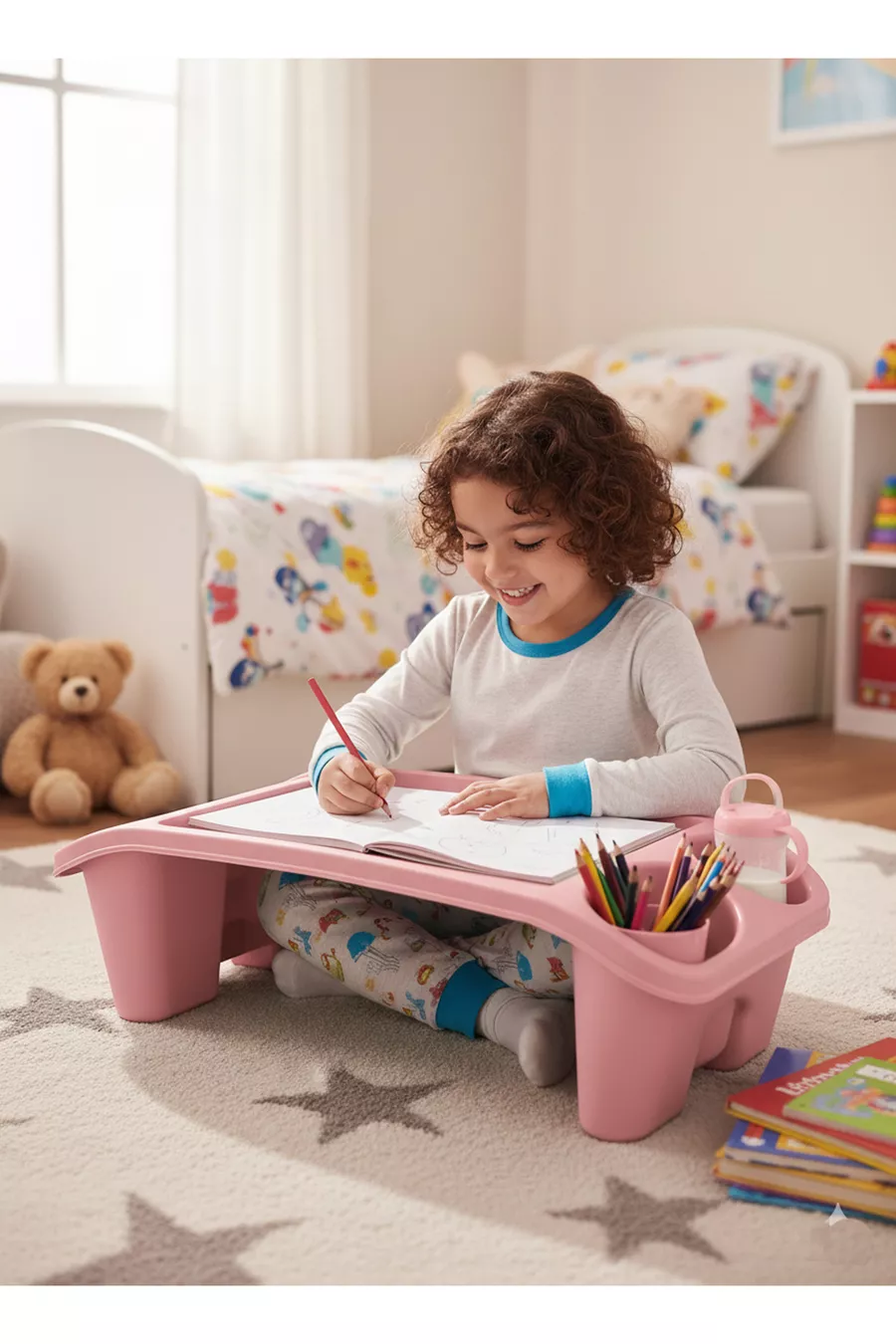 Table de passe-temps pour ordinateur portable (Rose)