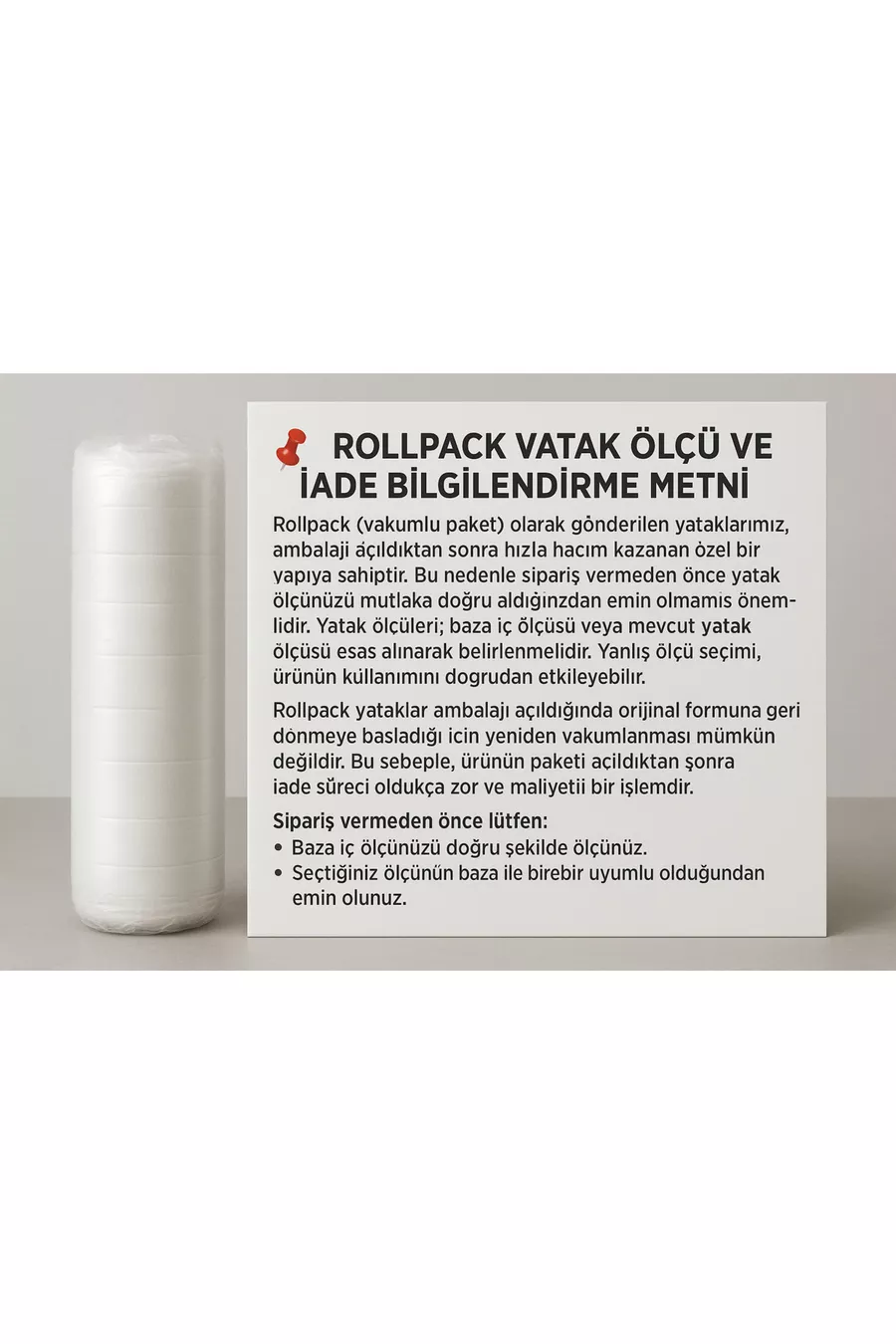 Matelas à ressorts Ultra Orthopédique avec soutien lombaire et dorsal, pack roulé avec coussin, Istanbul Luxuria