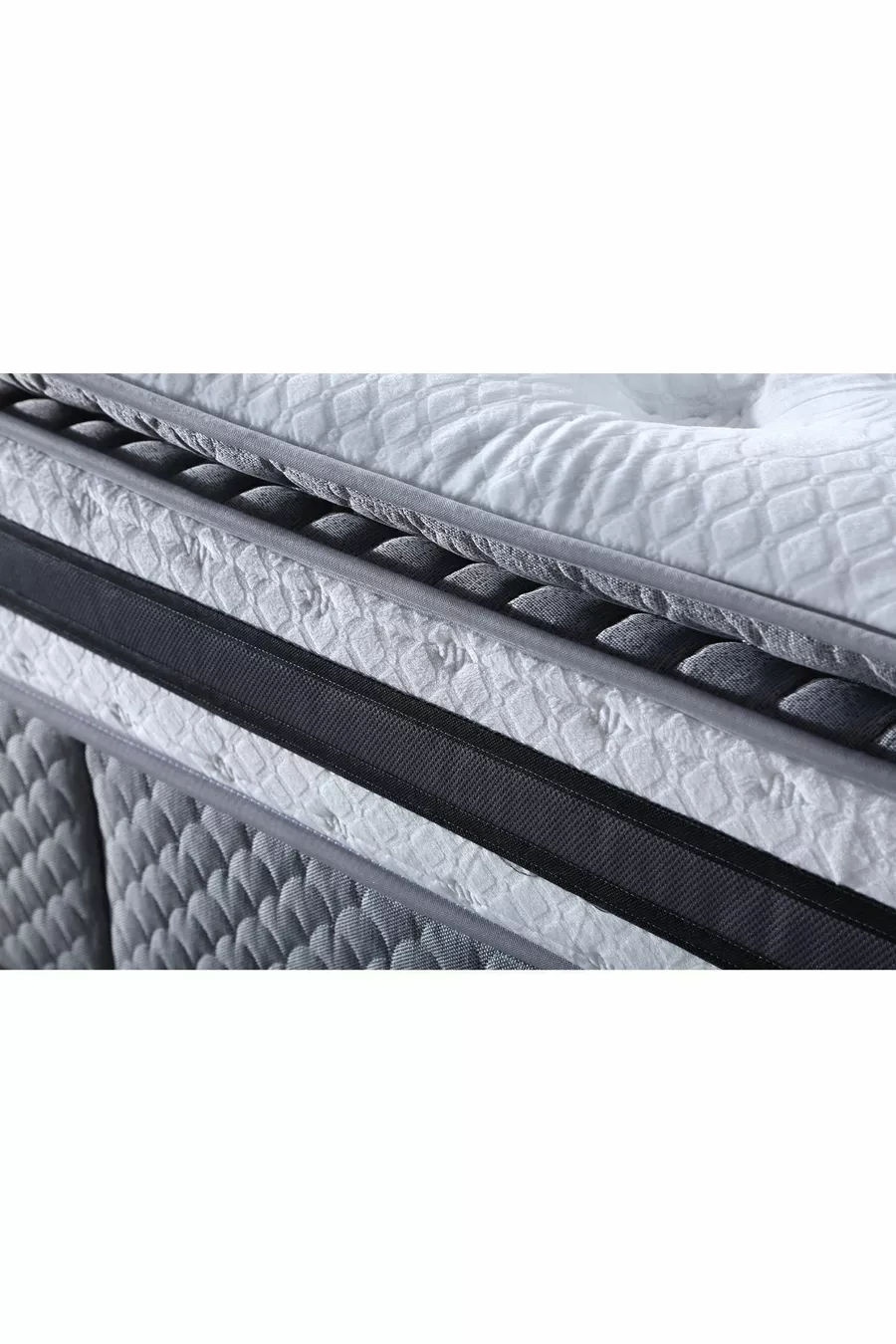 Matelas Ultra Orthopédique Şehrazat avec Ressorts Ensachés et Tissu en Plume de Lapin