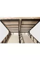 Lit coffre en cuir beige