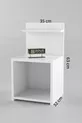 Étagère de chevet Armoire de salon de bureau Blanche **
