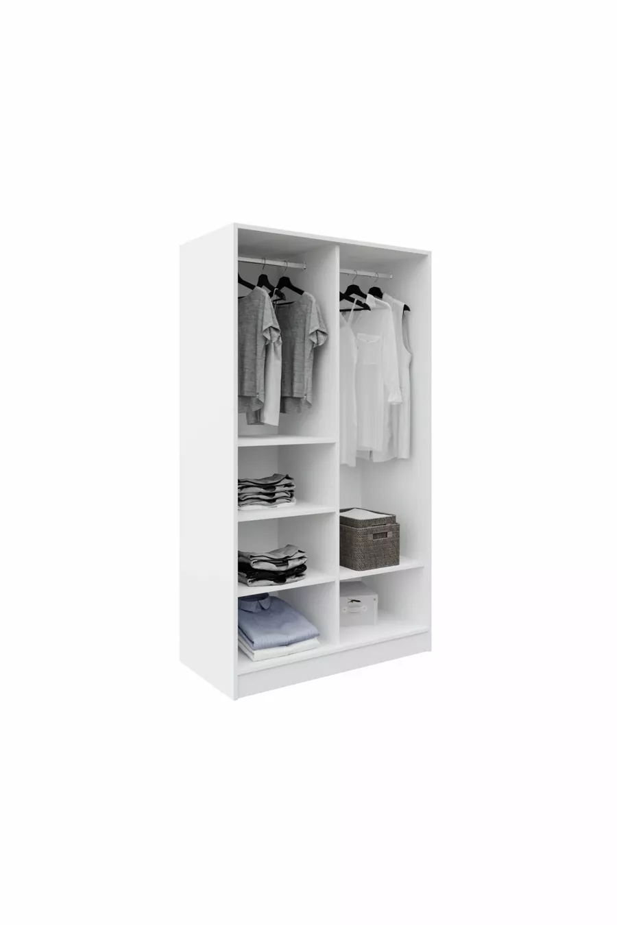 ARMOIRE BLANCHE À 2 PORTES ET 6 COMPARTIMENTS ŞİPAL