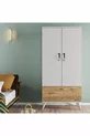 Armoire Nova 2 portes Blanc-pin - 
