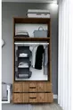 Armoire à vêtements Yaman  cm pin de l'Atlantique avec 2 portes et 2 tiroirs - Garde-robe