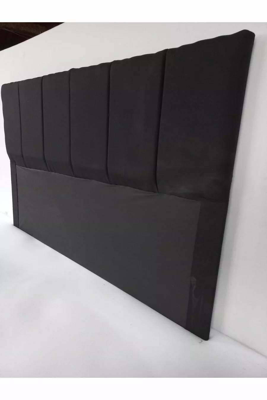 Basis Bed Hoofdeinde Split-linnen Zwart