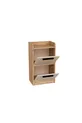 Table de chevet moderne pour chambre d'adolescent à 2 tiroirs Luses, pin de l'Atlantique beige - Luses