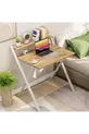 Table d'ordinateur portable élégante et durable avec pieds en métal non vacillants, bureau pliant, table de travail pour ordinateur portable