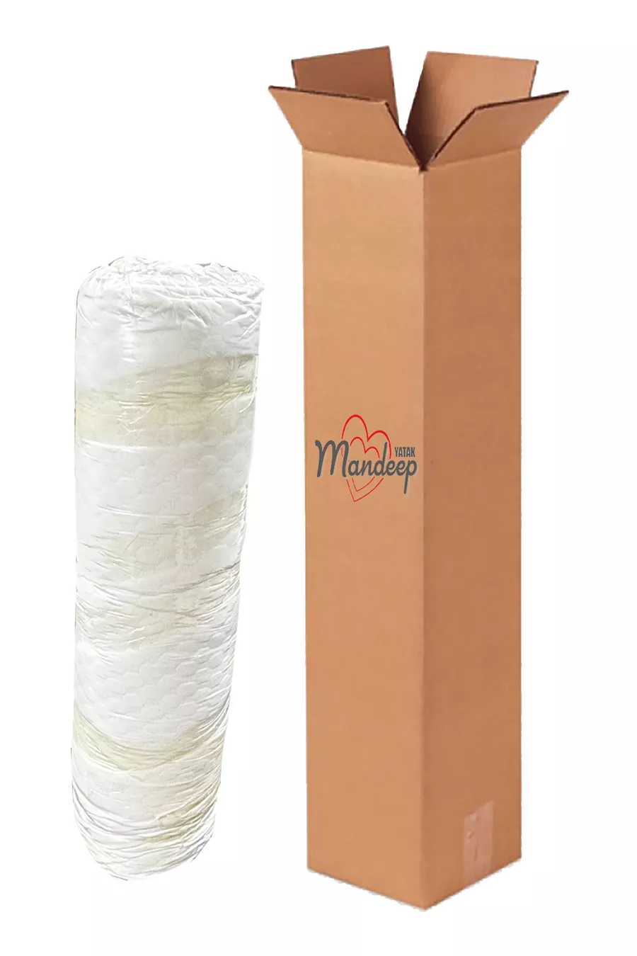 Surmatelas en latex naturel de 6 cm avec housse de coussin zippée offerte