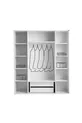 Armoire Peri  % MDF à 4 portes avec membrane