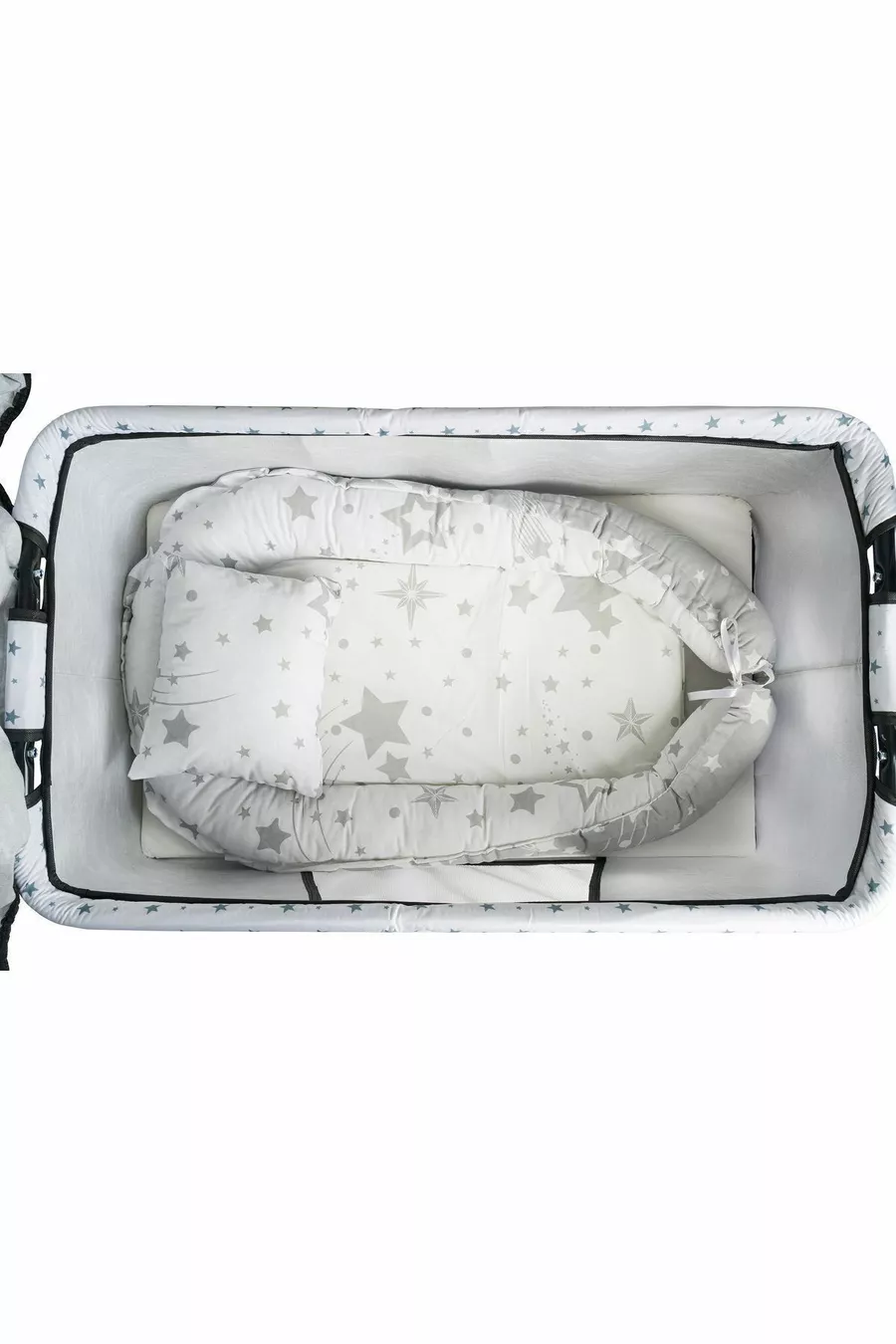Btrend Babynest Lit et Oreiller + Cadeau Pochette Berceau Bascule Panier Lit Bébé Hamac Ensemble 2 pièces
