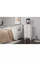 WHITE NIGHTSTAND WITH DRAWERS -C