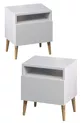 Chevet à porte Luce, lot de 2