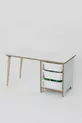 Table d'activité pour enfants avec 3 paniers, bureau pour enfants avec chaise à dossier - Panda