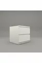 Umut White  cm Nightstand with 2 Drawers