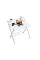 Table d'ordinateur portable élégante et durable avec pieds en métal non vacillants, bureau pliant, table de travail pour ordinateur portable