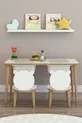 Kinderbureau Speel- en Activiteitentafel Zomer-Winter Dubbele Tafel met Stoelen