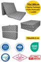 Matelas pliant en mousse  Cm Coussin à carreaux