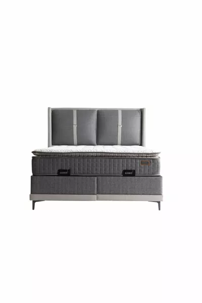Napol Gray Plush Padded Pocket Spring Orthopedic Mattress